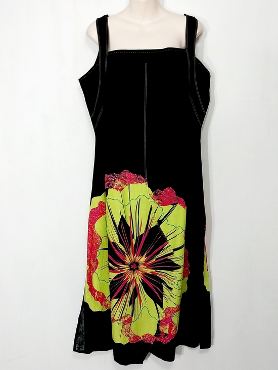 Alain Weiz Dresses & Skirts - 🔵BOGO FREE🔵Alain Weiz  Dress Floral Statement Linen Blend Sz 14